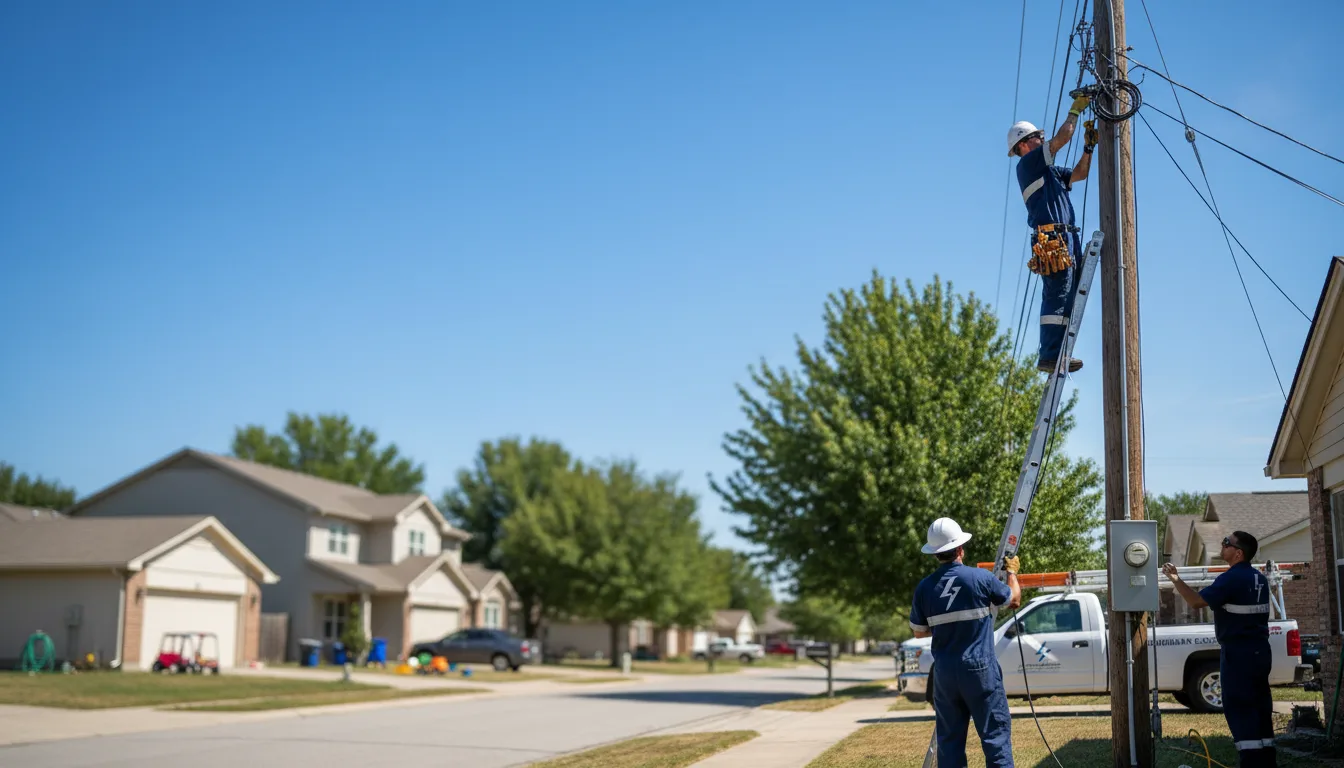 Residential electrician providing installation services in Bremen, OH